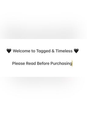 🖤 Closet Information – 
Please Read Before Purchasing 🖤